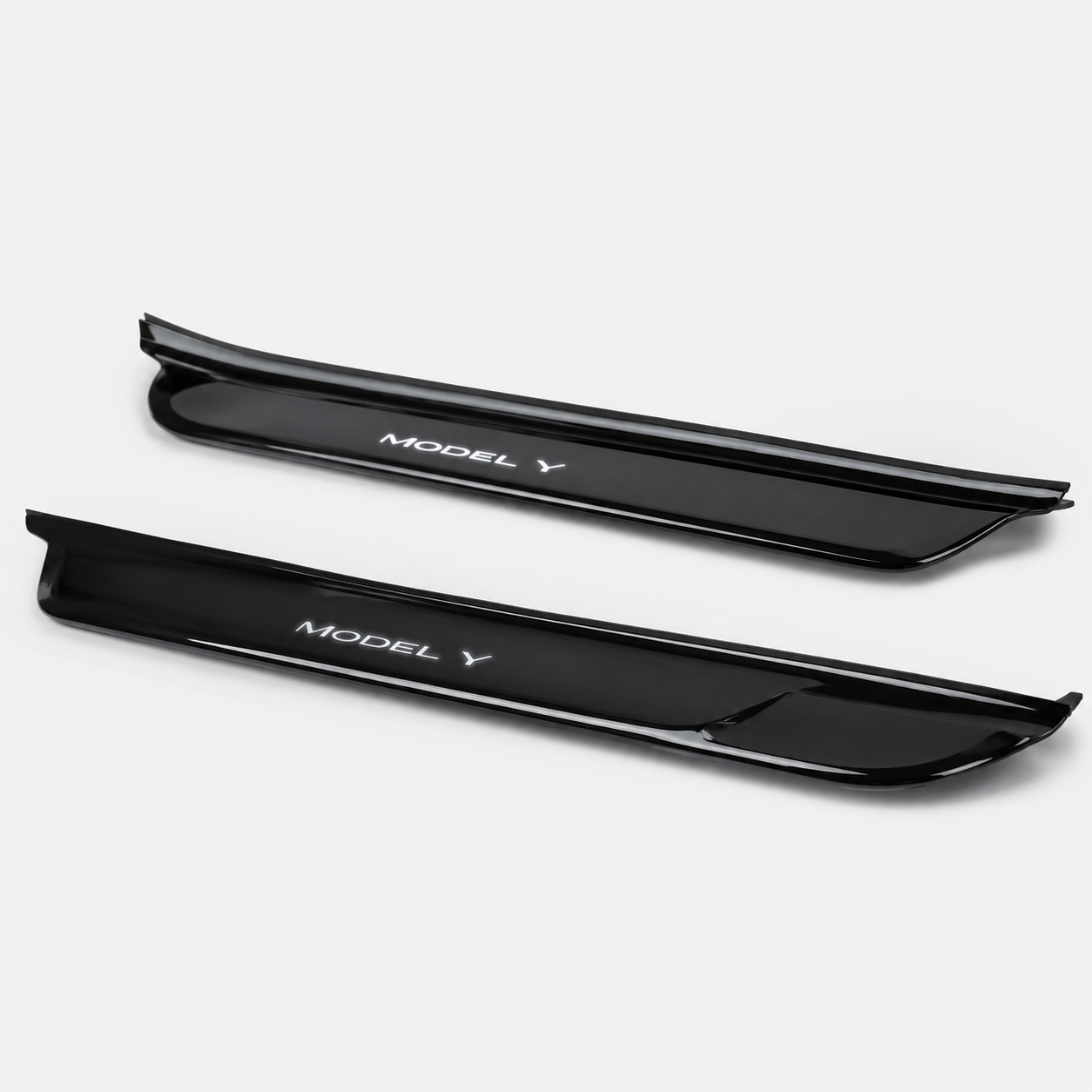 Umbrales de puerta iluminados del Model Y